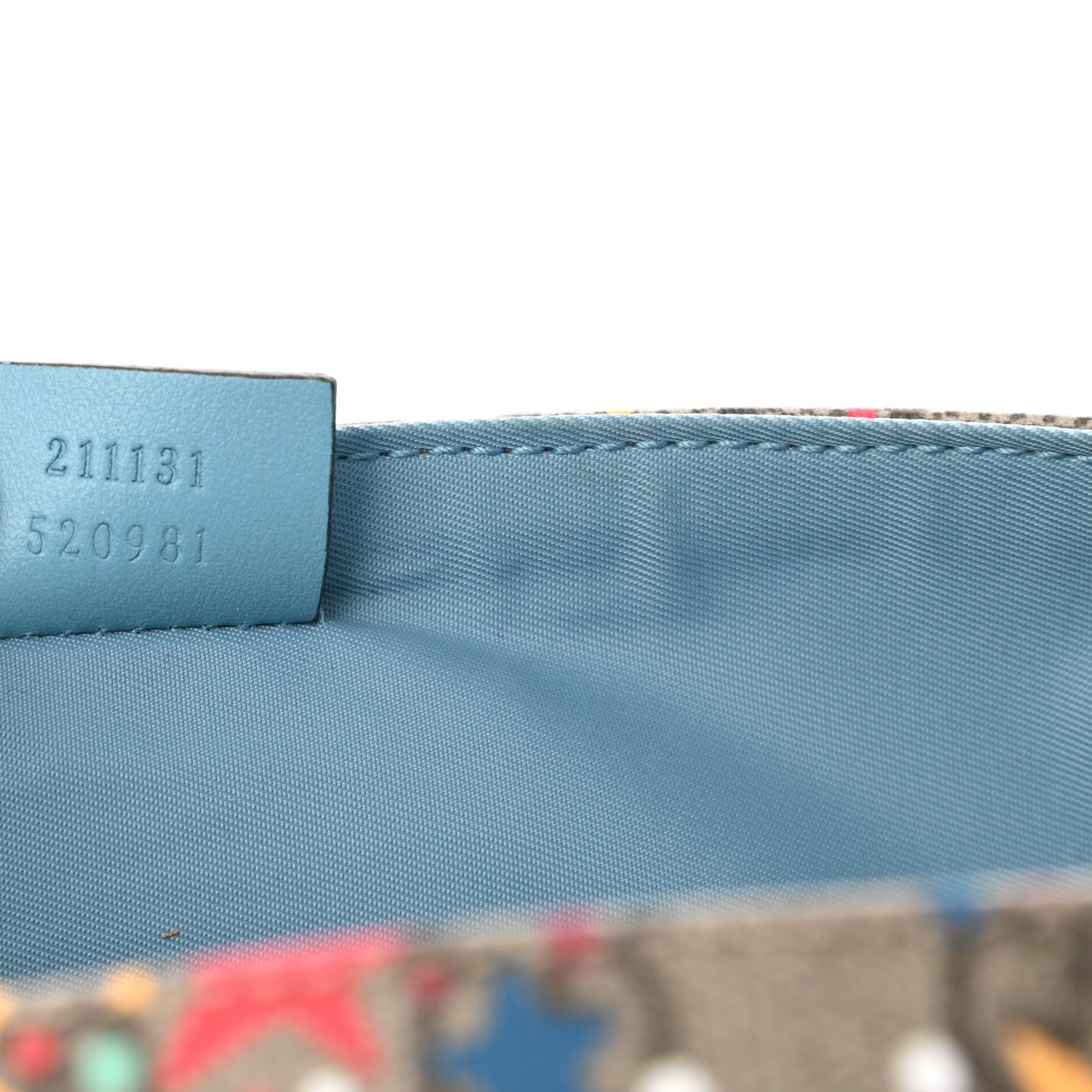 Gucci GG Supreme Monogram Star Print Diaper Bag Blue Multicolor 8 of 11