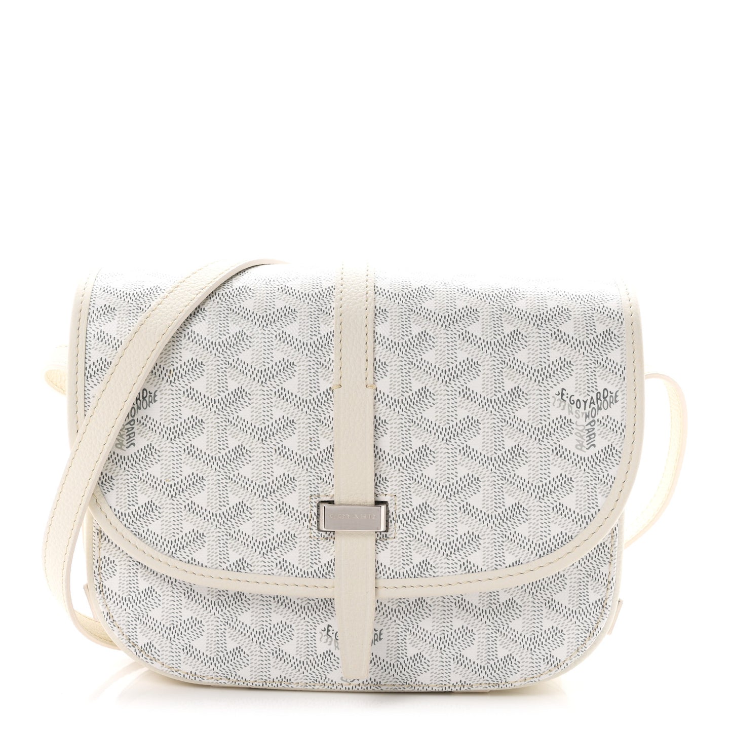 Goyardine Belvedere II PM Messenger Bag White