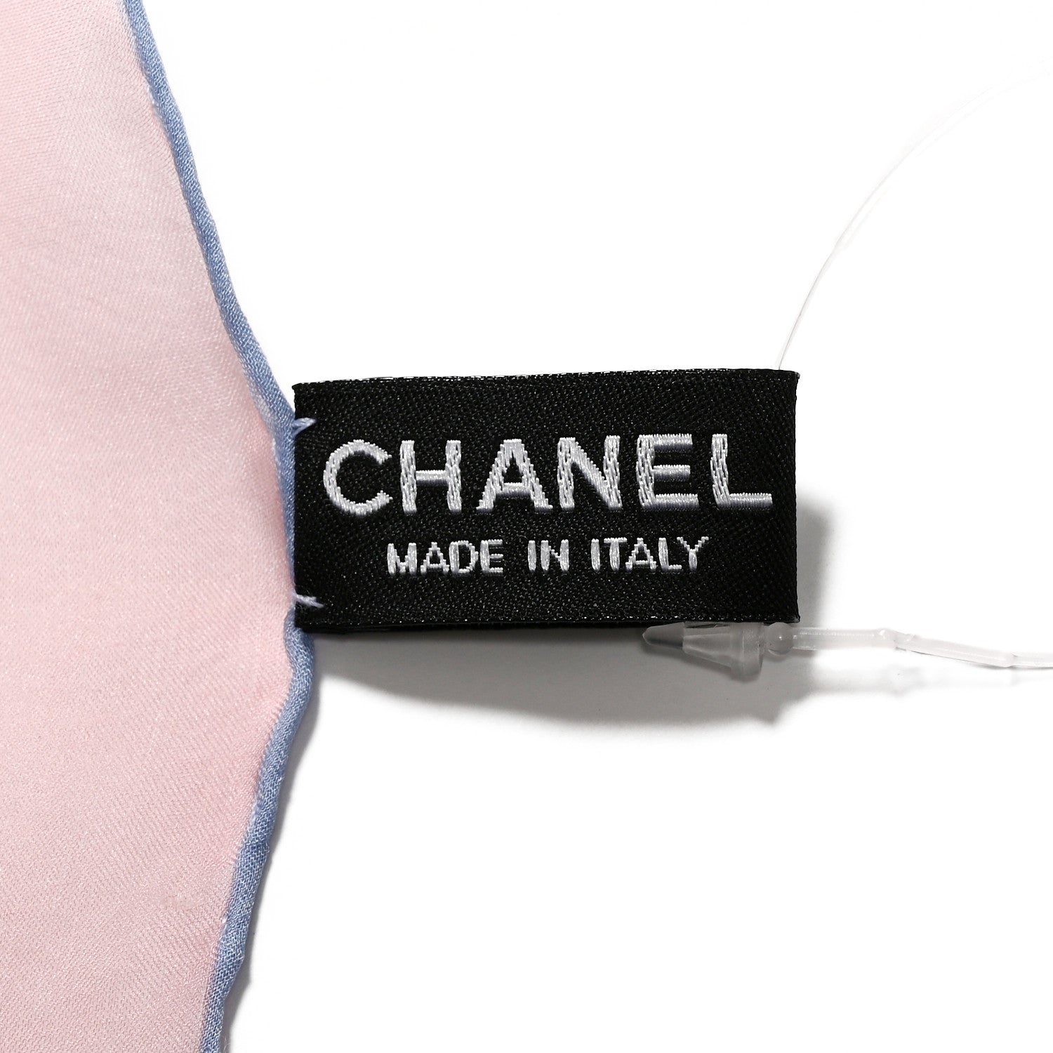 Chanel Silk Camellia Sketch Scarf White Light Pink 2 of 5