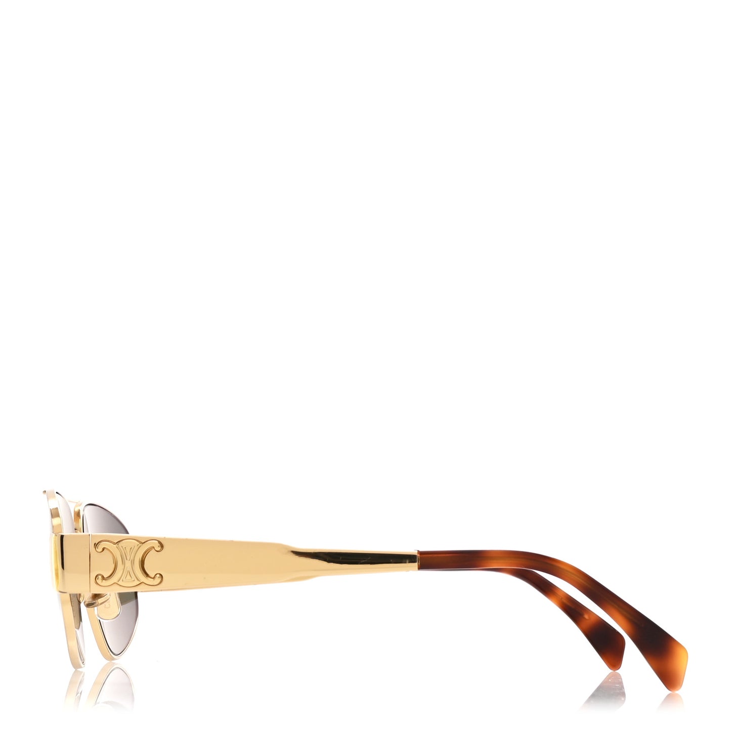 Metal Triomphe 03 Sunglasses CL40281U Gold Green