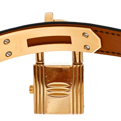 Hermes Stainless Steel Berenia 20mm Kelly Cadena Quartz Watch Noir 3 of 5