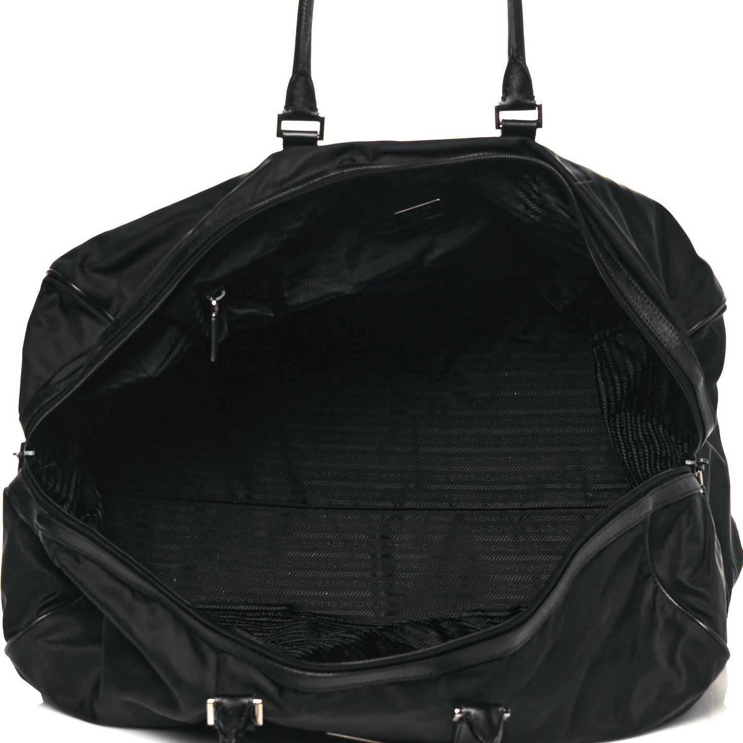 Tessuto Nylon Saffiano Duffle Black