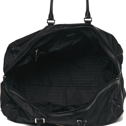 Prada Tessuto Nylon Saffiano Duffle Black 5 of 26