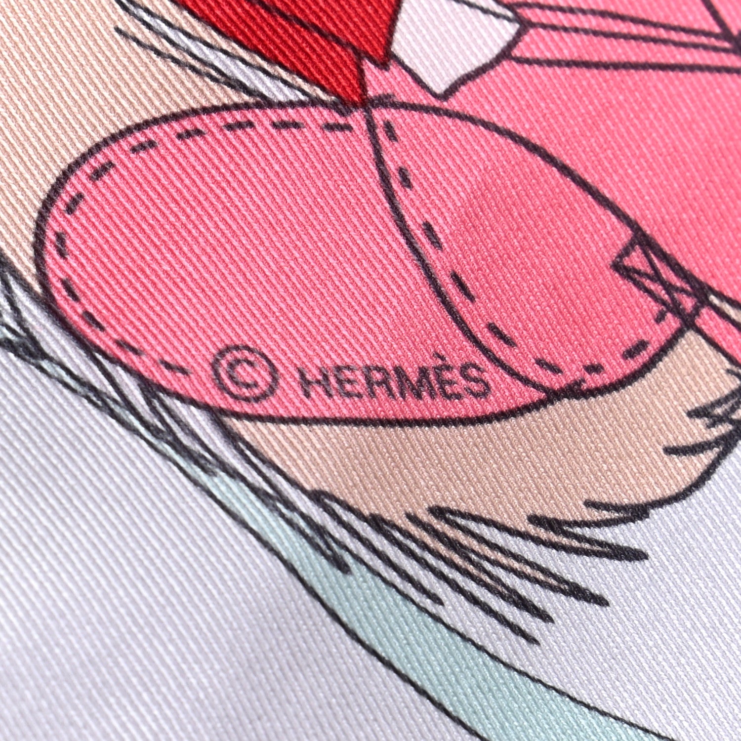 Hermes Silk Le Bal Masque Scarf 70 4 of 5