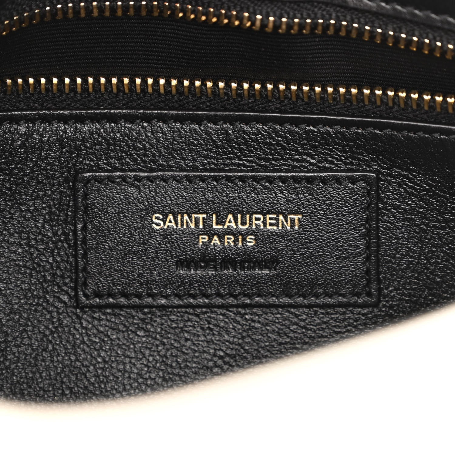Saint Laurent Shiny Calfskin Le Fermoir Hobo Blanc Vintage Black 6 of 9