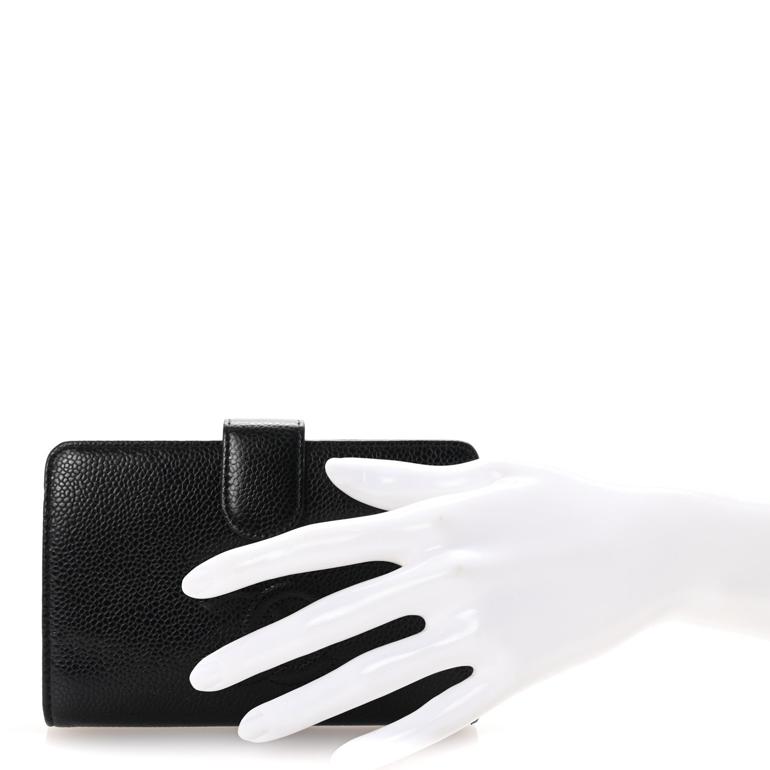 Chanel Caviar Timeless CC French Wallet Black 2 of 8