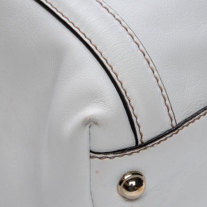 Gucci Calfskin Large Britt Shoulder Bag Off White 14 of 15