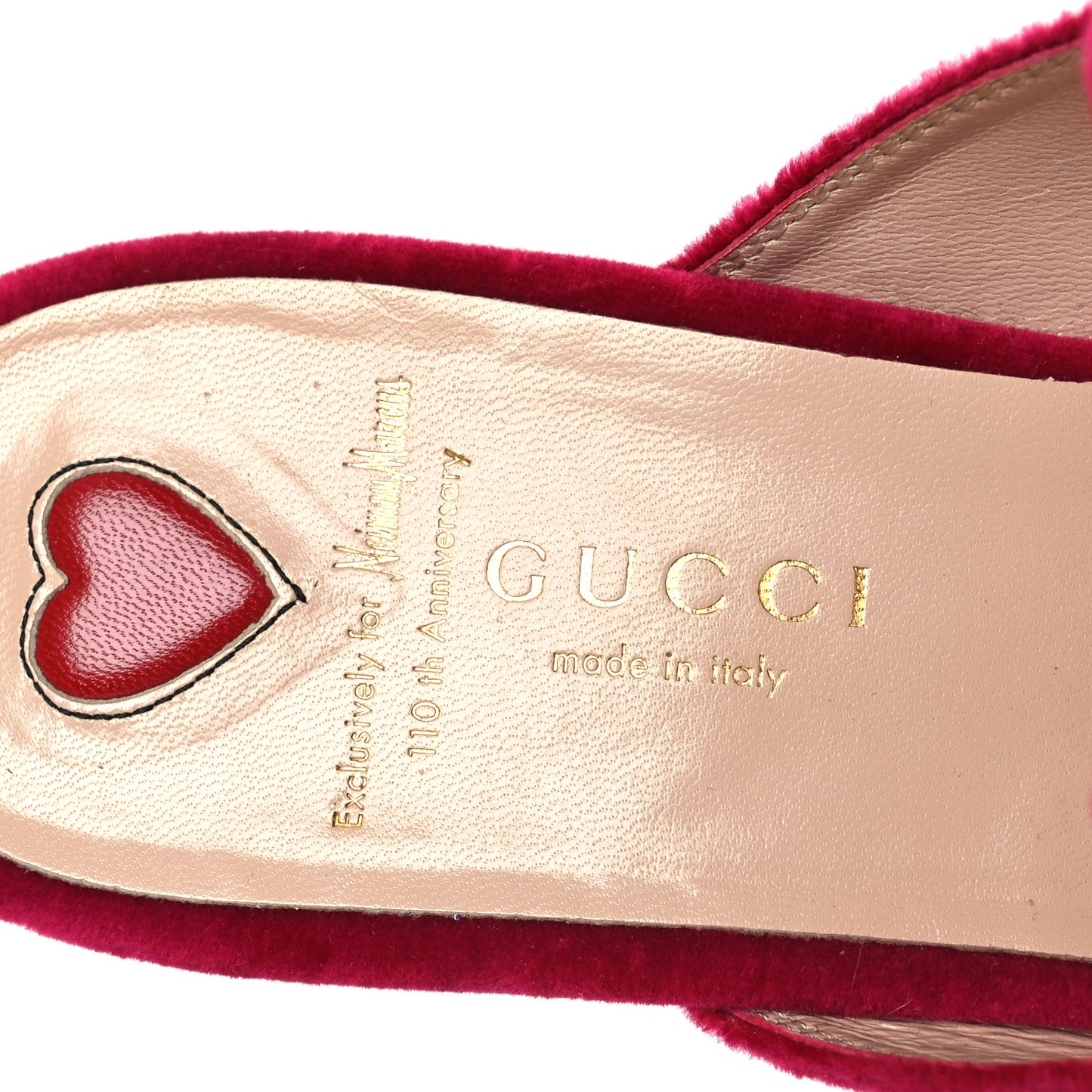 Velvet Panther Embroidered Womens Princetown Slippers 38 Raspberry Sherbet