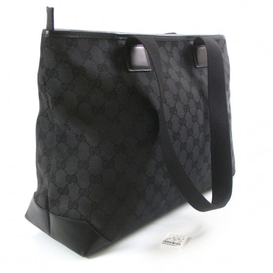 Monogram Canvas Tote Black