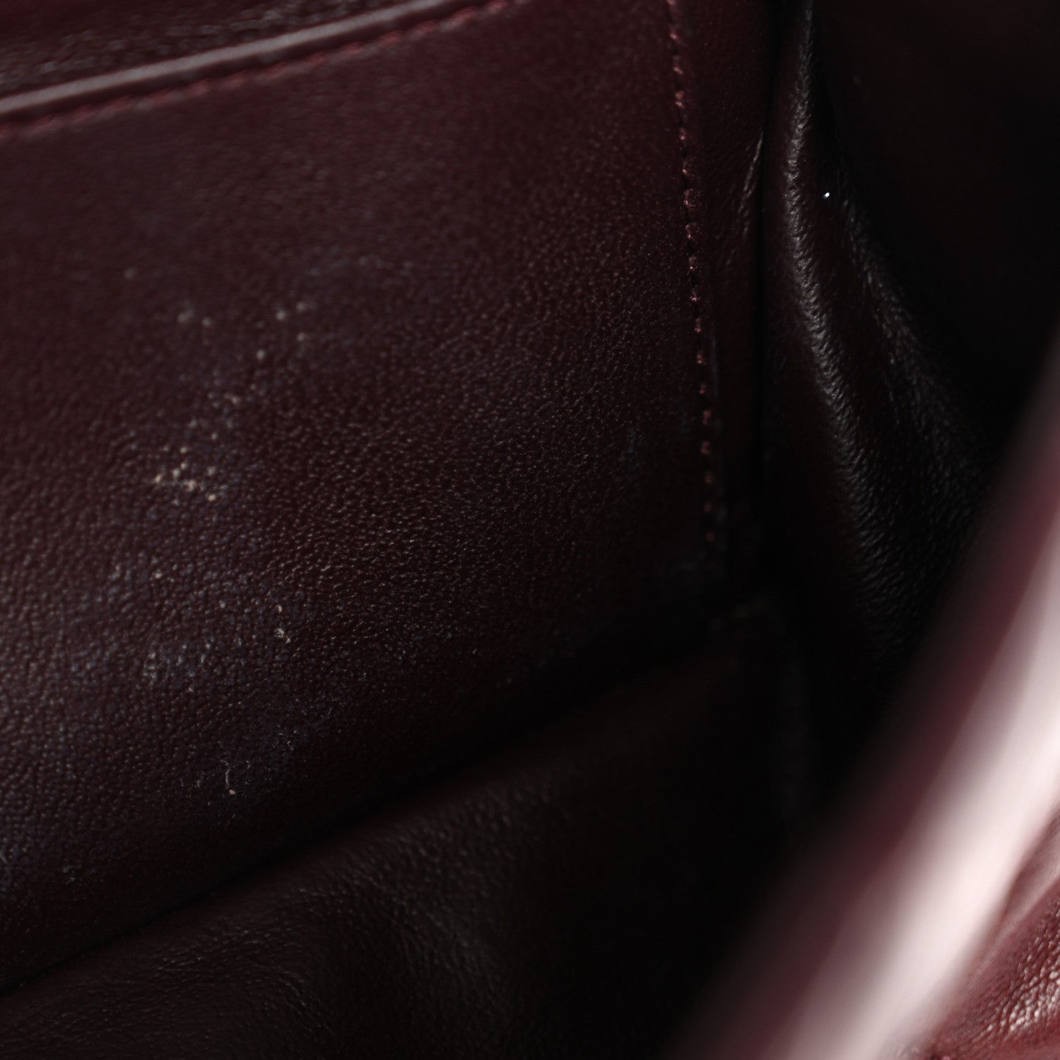 Chanel Lambskin Quilted Mini Rectangular Flap Burgundy 12 of 13
