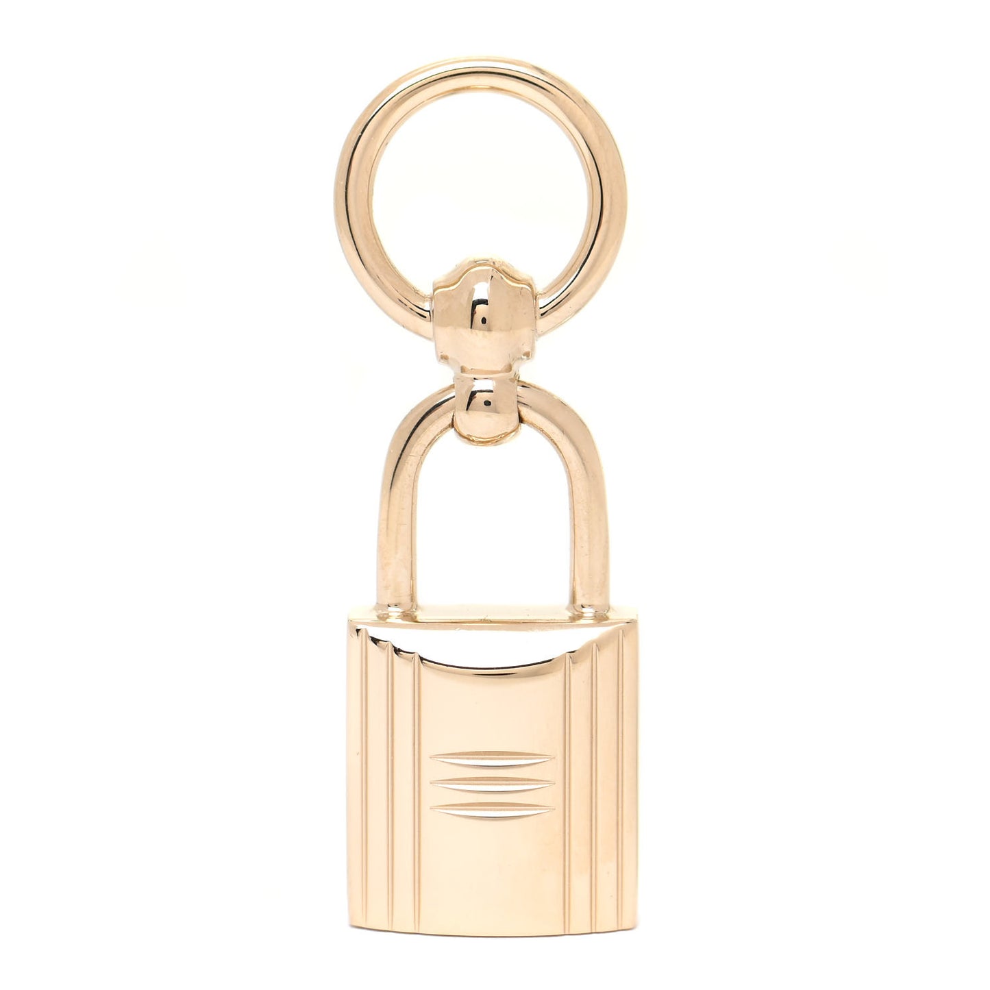 Permabrass Mini Loop Charms Cadenas Scarf Ring Gold