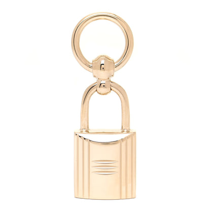 Hermes Permabrass Mini Loop Charms Cadenas Scarf Ring Gold 1 of 4