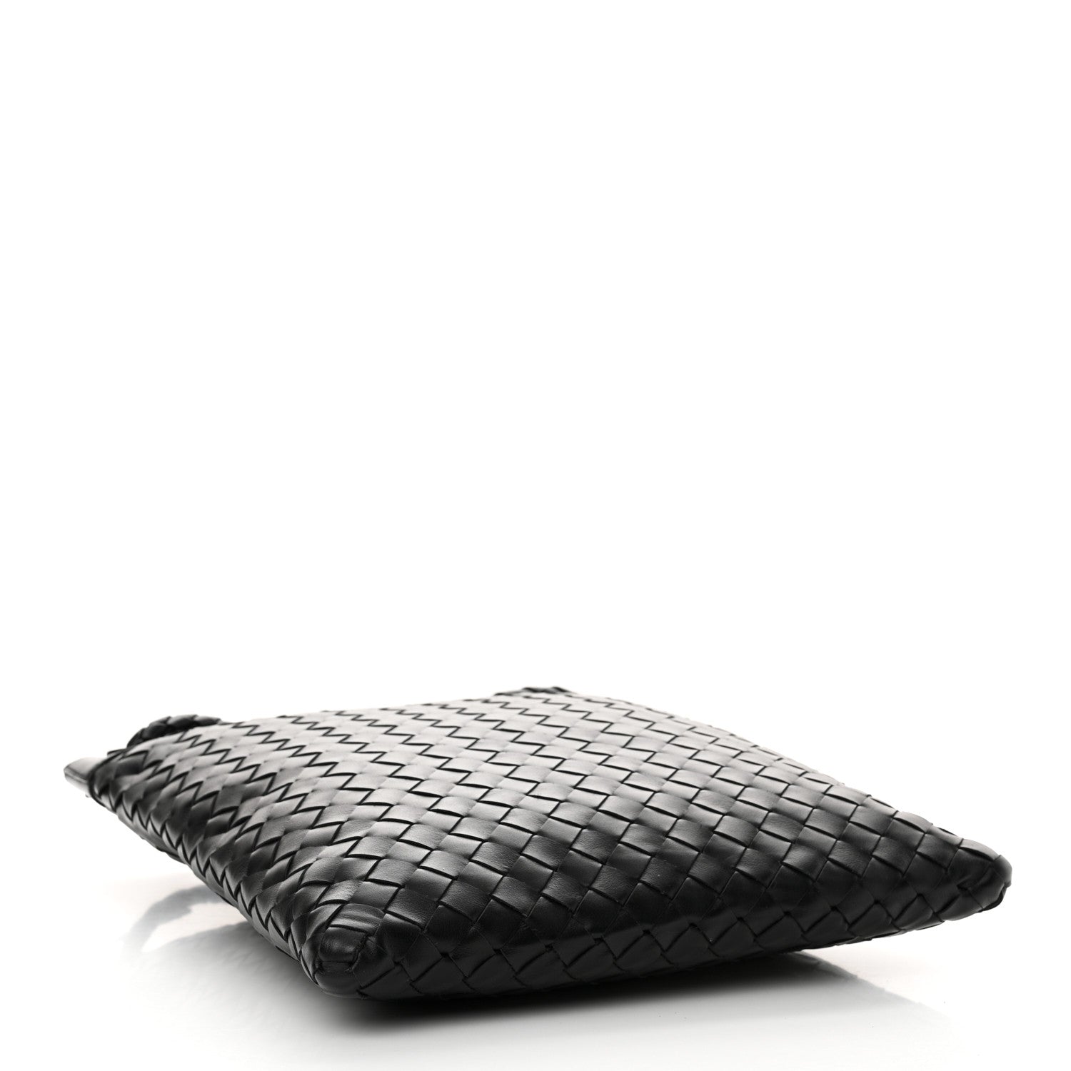 Bottega Veneta Nappa Intrecciato Andiamo Flat Messenger Black 4 of 10
