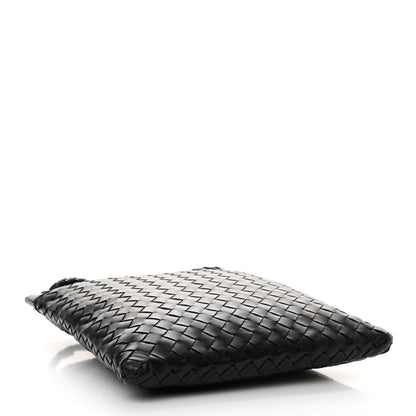 Bottega Veneta Nappa Intrecciato Andiamo Flat Messenger Black 4 of 10