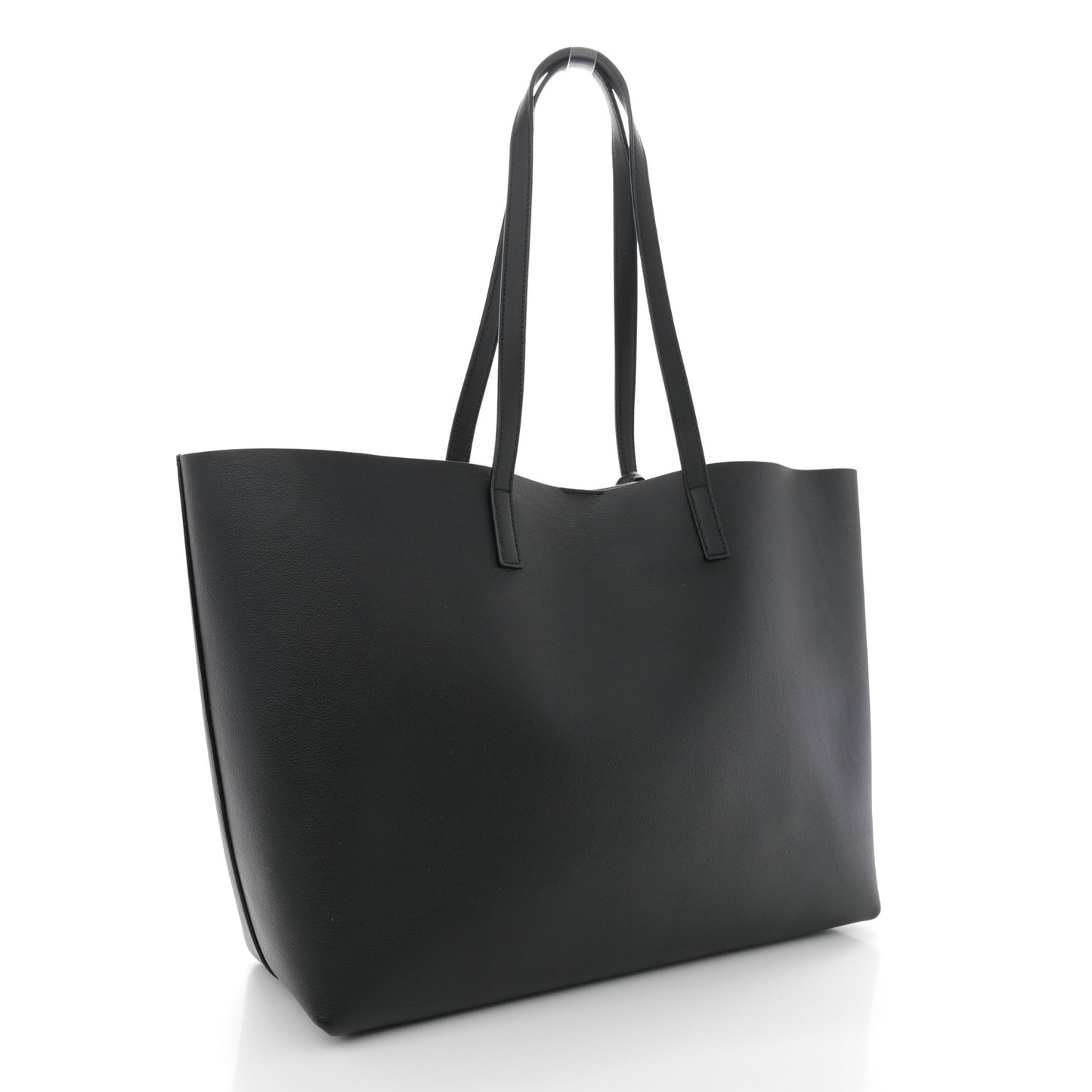Calfskin Large Shopping Tote Black