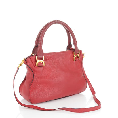 Chloe Calfskin Medium Marcie Satchel Red 3 of 7
