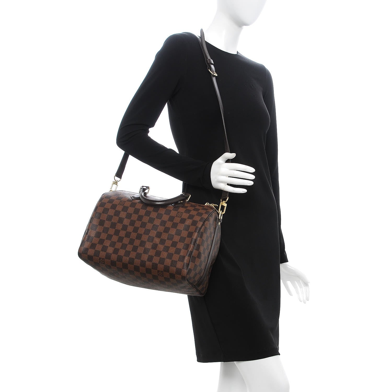 Louis Vuitton Damier Ebene Speedy Bandouliere 30 2 of 9