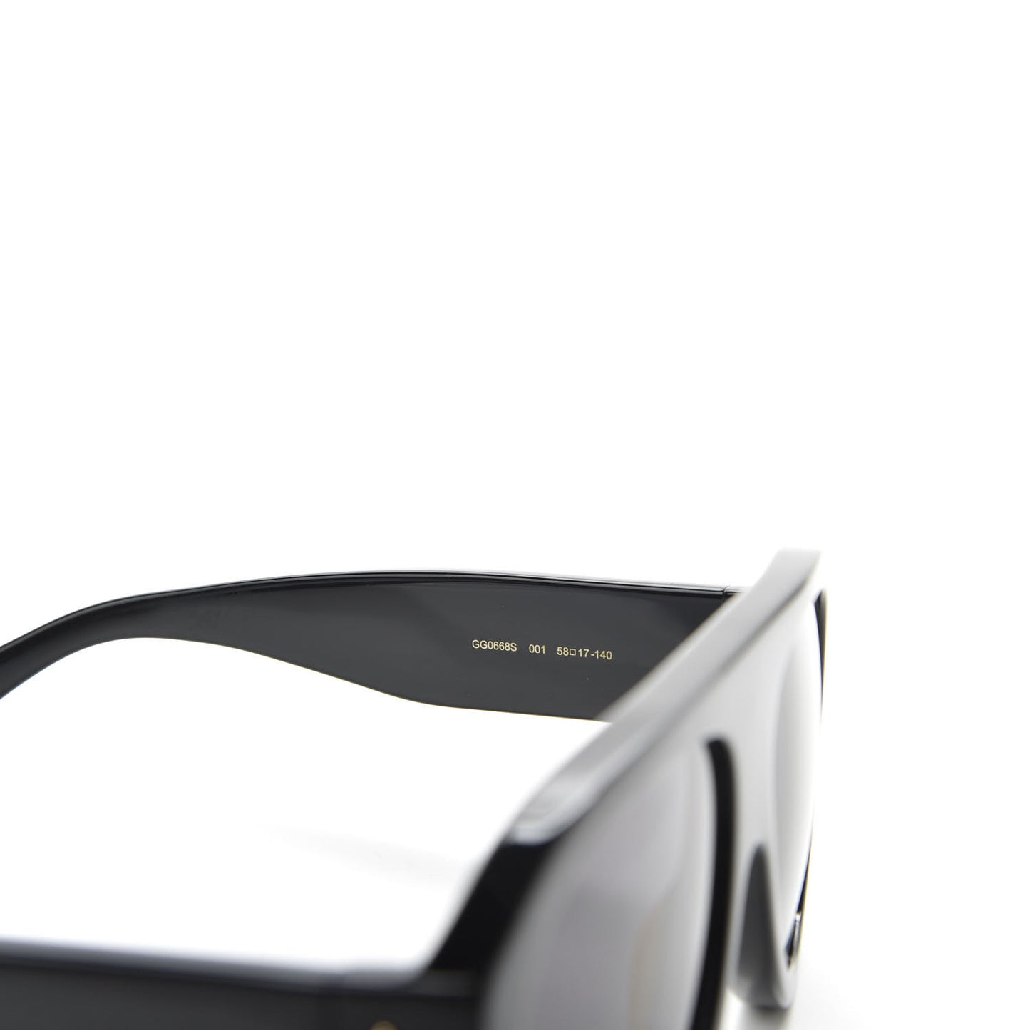 Acetate Aviator Sunglasses GG0668S Black