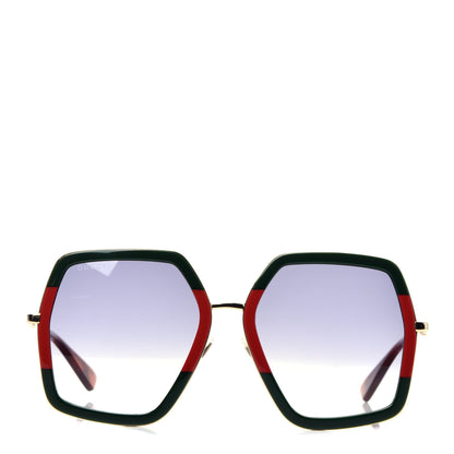 Gucci Square Frame Web GG0106S Sunglasses Tortoise 2 of 7