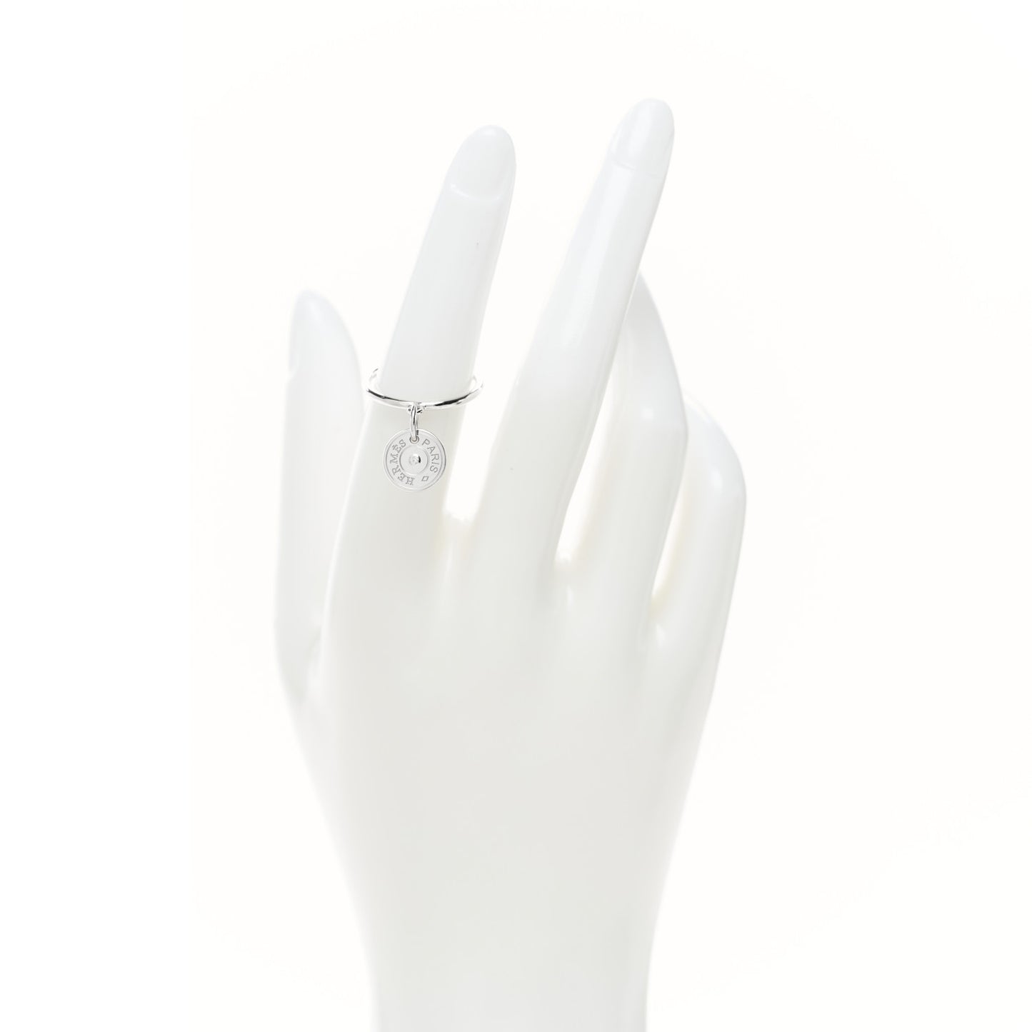 18K White Gold Diamond Gambade Ring 51 5.75