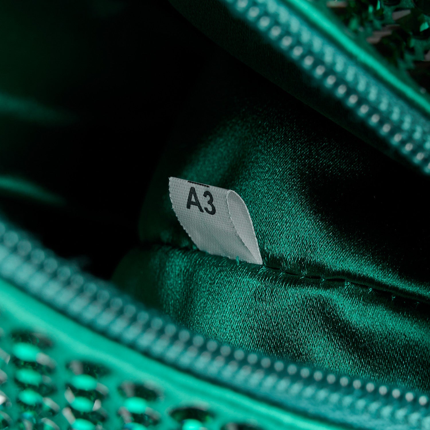 Prada Satin Crystal Mini Re-Edition 2000 Bag Mango 7 of 12