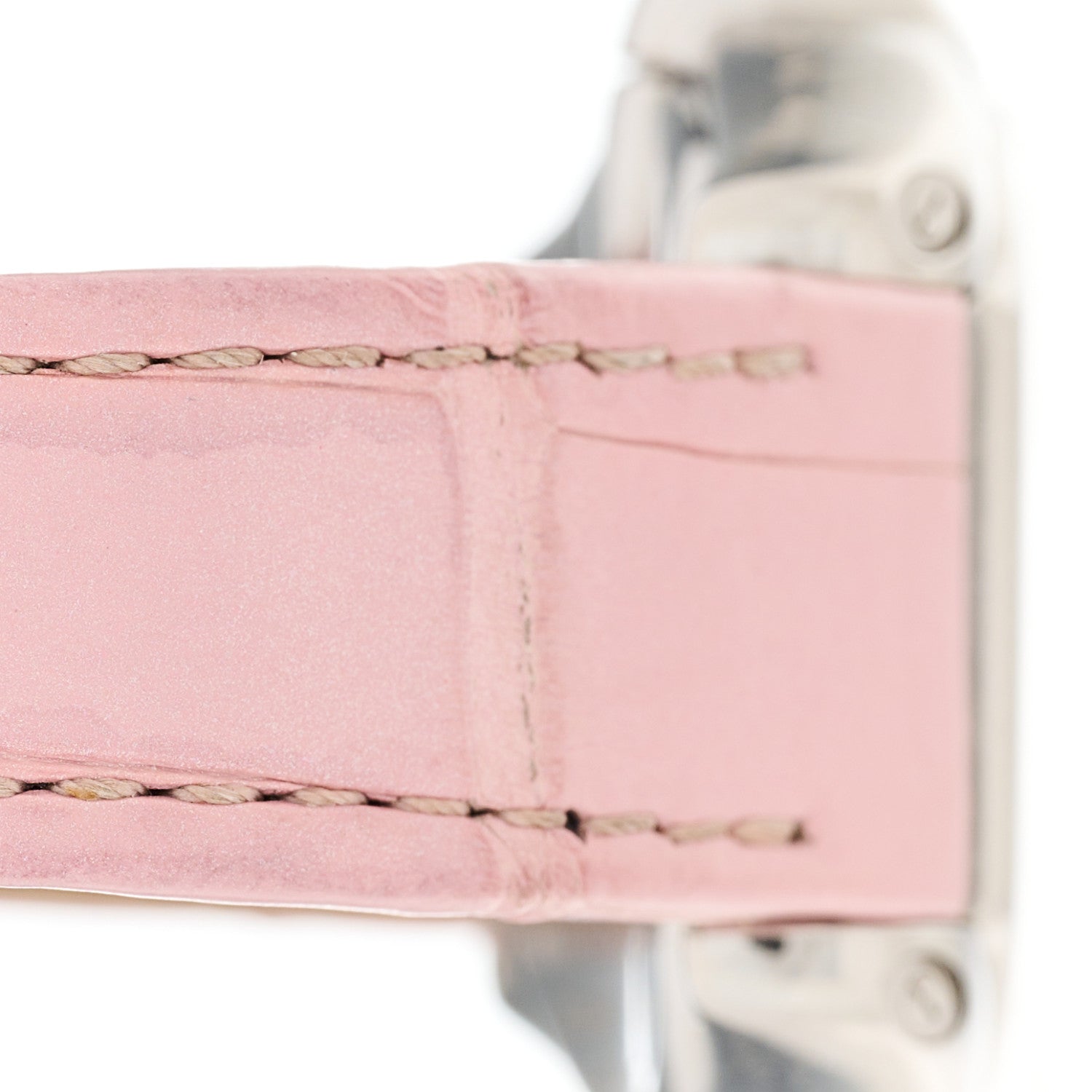 Cartier Stainless Steel Alligator 31mm Roadster Quartz Watch Pink 7 of 9