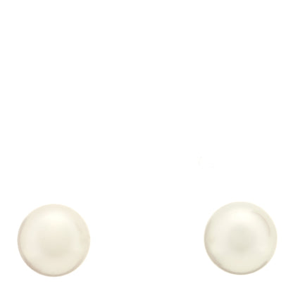 Mikimoto 18K White Gold 6-6.5mm Akoya Pearl Stud Earrings 1 of 5