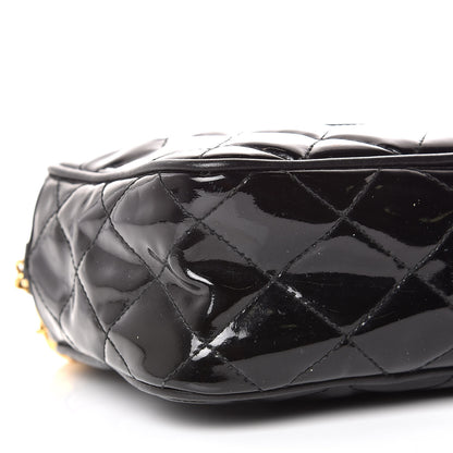 Chanel Patent Tassel Quilted Shoulder Bag Black 5 of 14