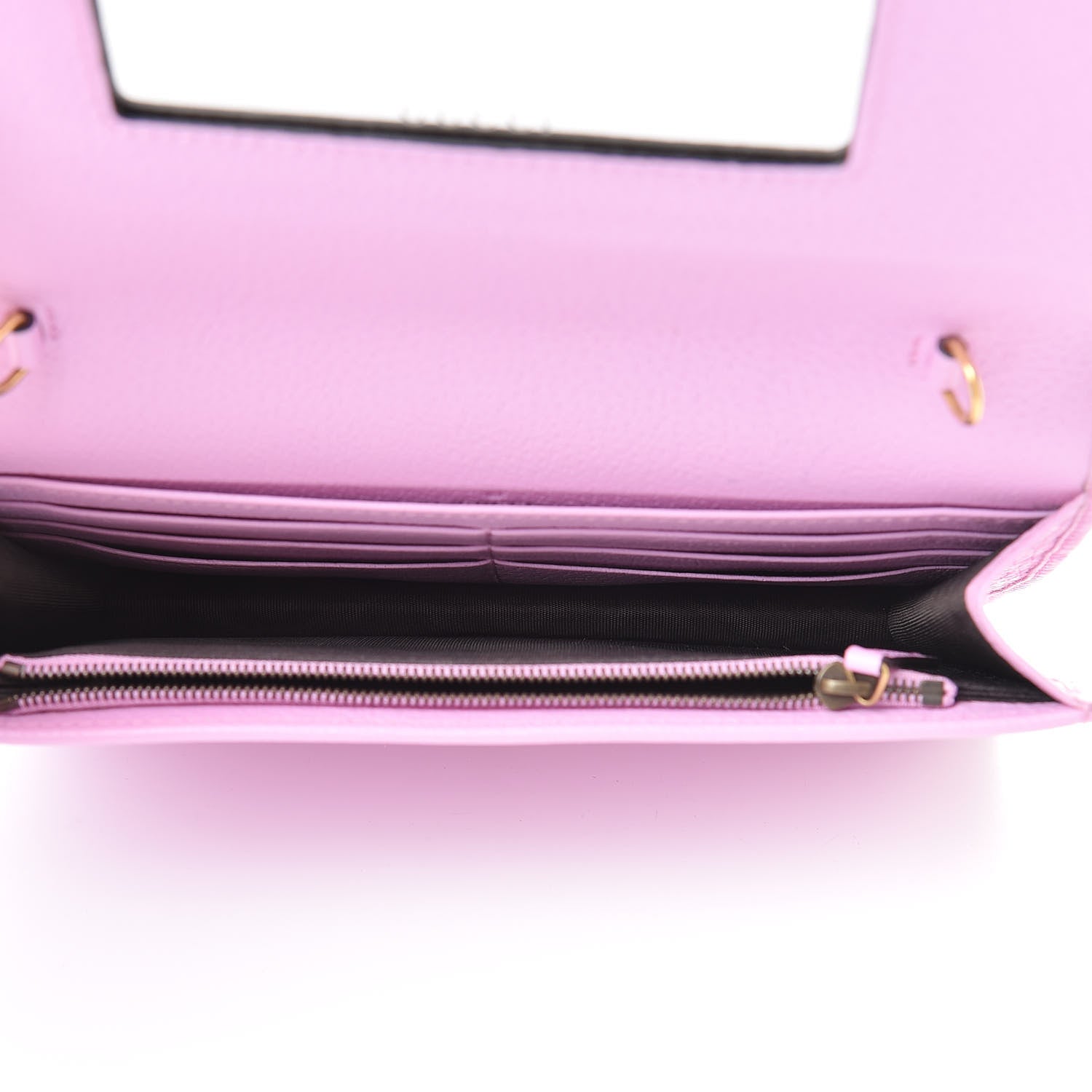 Gucci Calfskin Marquise Crystals Mini GG Chain Wallet Malva 5 of 10
