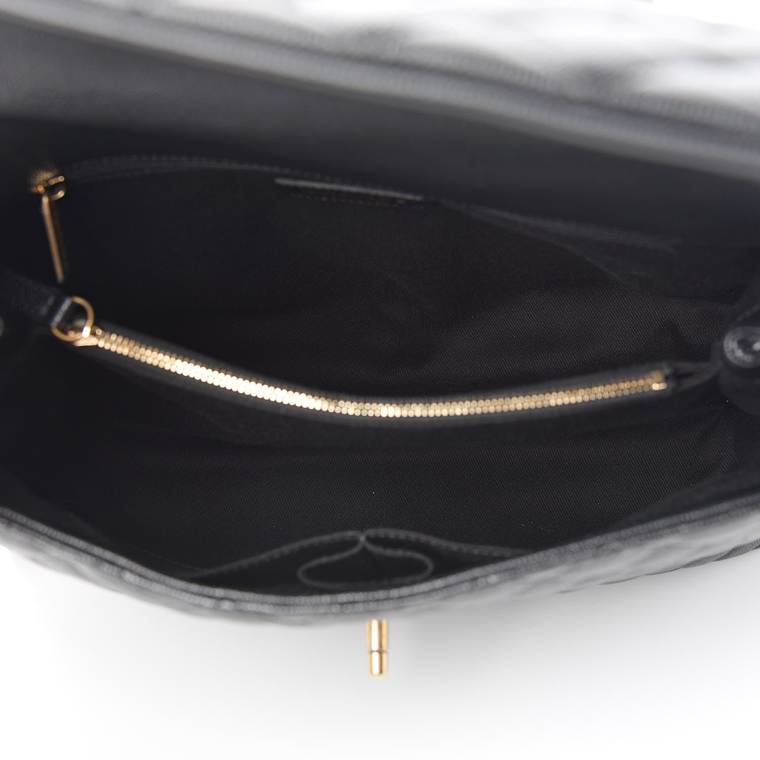 Chanel Caviar Lizard Quilted Medium Coco Handle Flap Black 5 of 11