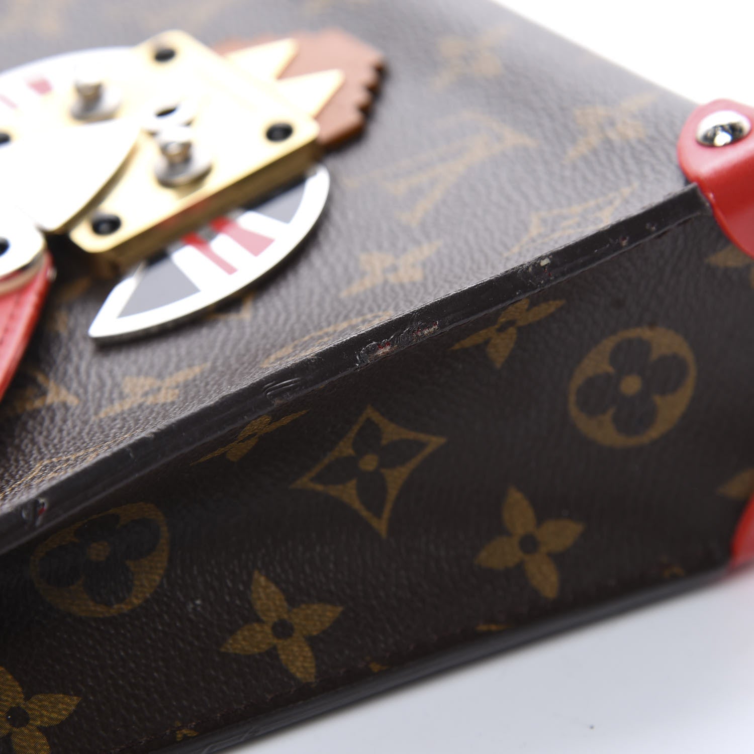 Louis Vuitton Monogram Pochette Mask PM Rouge 9 of 12