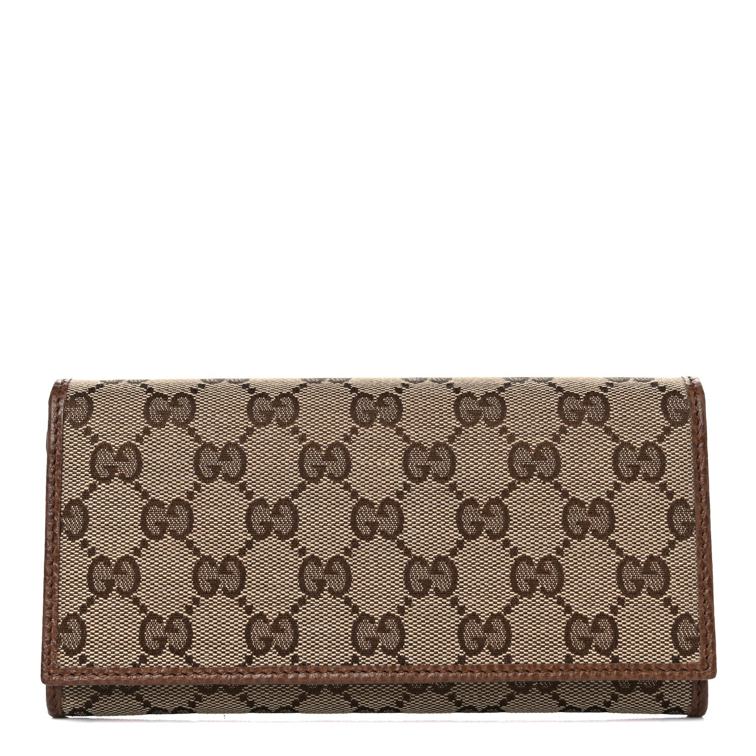 Gucci Monogram Continental Flap Wallet Brown 1 of 8