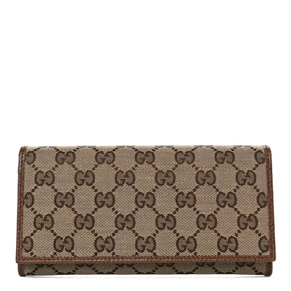 Gucci Monogram Continental Flap Wallet Brown 1 of 8