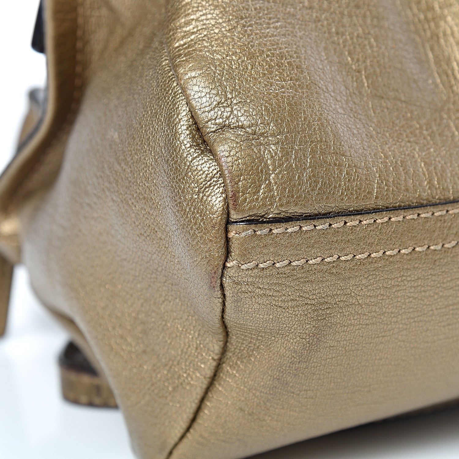 Givenchy Metallic Sugar Goatskin Mini Pandora Gold 9 of 25