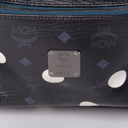 MCM Wrinkled Visetos Small Craig & Karl Beyond Snowdome Backpack Black 8 of 10