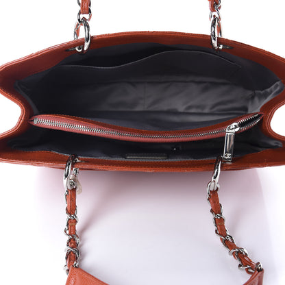 Chanel Caviar Quilted Grand Shopping Tote GST Orange 5 of 11