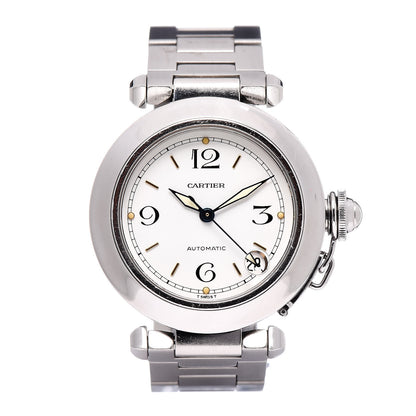 Cartier Stainless Steel 35mm Pasha C Automatic Watch 1 of 8