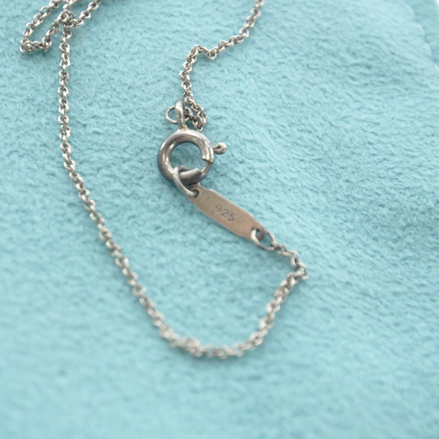 Tiffany Sterling Silver Atlas Pendant Necklace 4 of 6