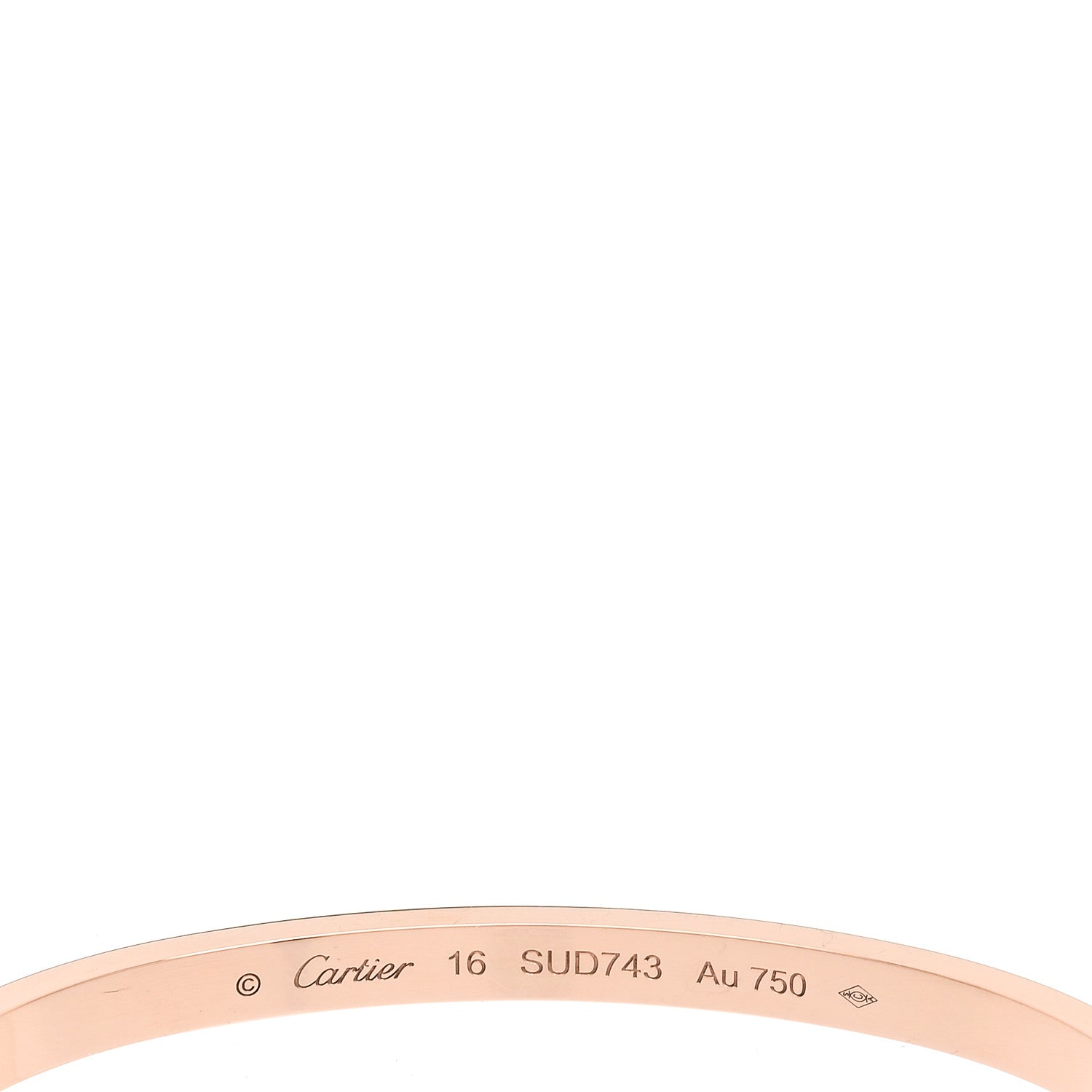 Cartier 18K Pink Gold Small LOVE Bracelet 16 4 of 5