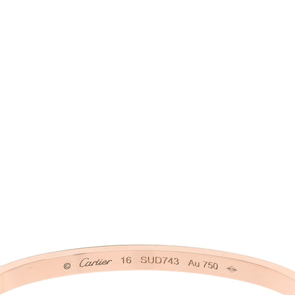 Cartier 18K Pink Gold Small LOVE Bracelet 16 4 of 5