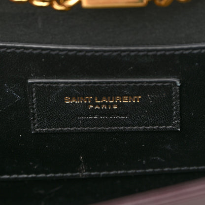Saint Laurent Grain De Poudre Medium Classic Monogram Kate Satchel Amaranto 6 of 9