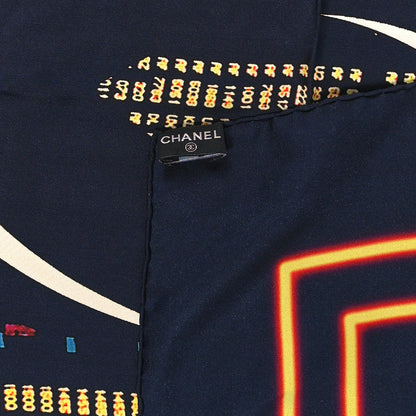 Chanel Silk CC Logo Square Scarf Multicolor 3 of 3