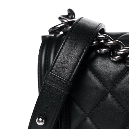 Chanel Lambskin Quilted Small Boy Flap Black 8 of 16