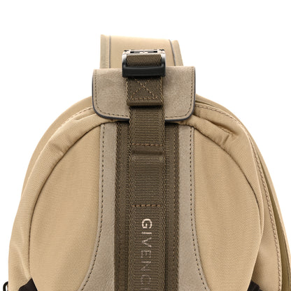 Givenchy Nylon Nubuck G-Trail Small Sling Bag Taupe Anthracite Sand 8 of 13