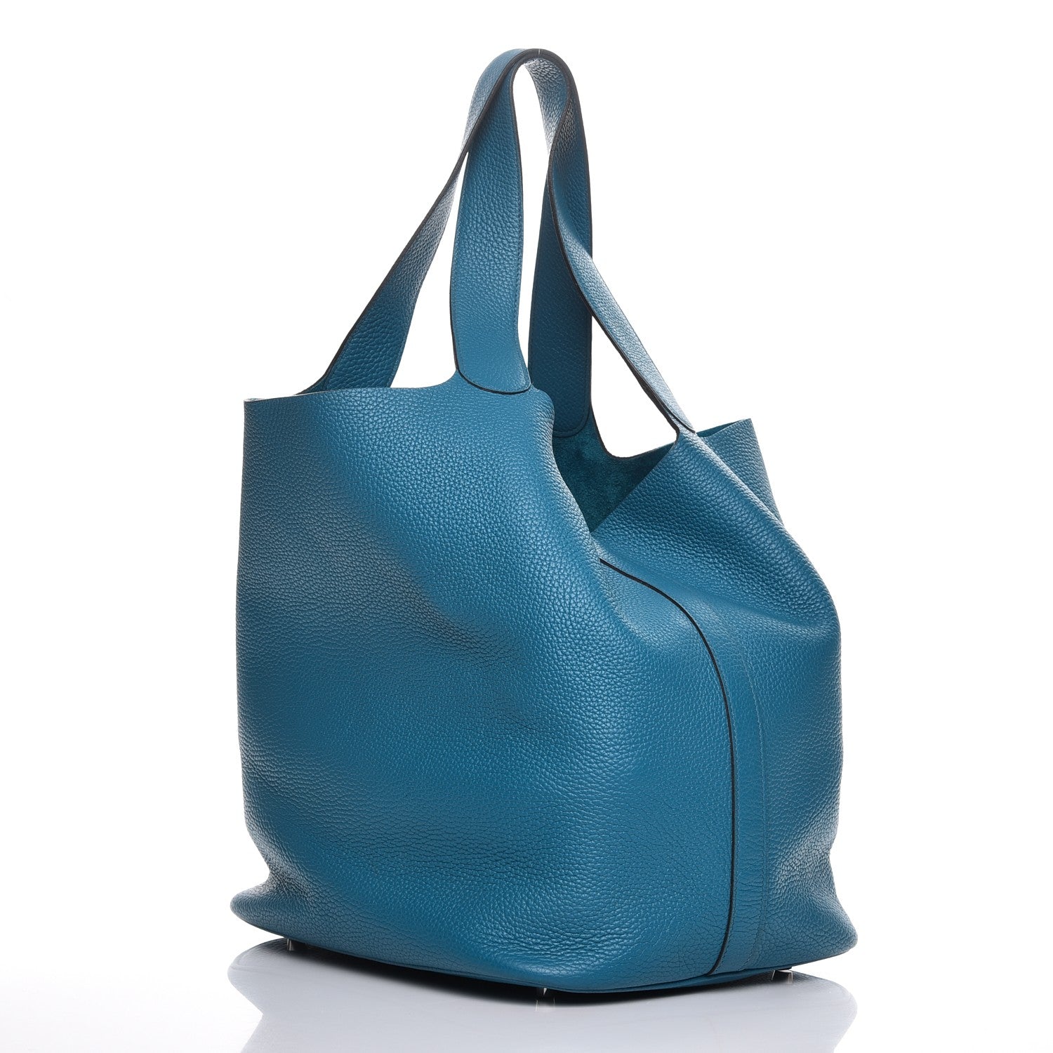 Hermes Taurillon Clemence Picotin TGM Turquoise 3 of 11