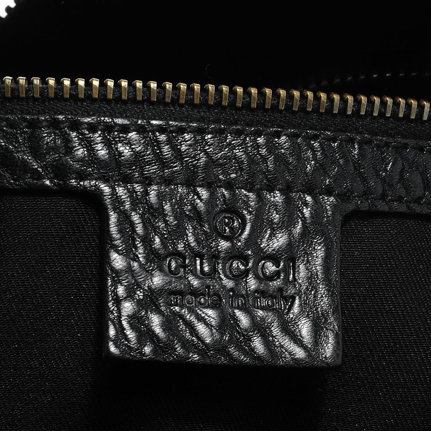 Gucci Monogram Medium Jockey Hobo Black 6 of 7