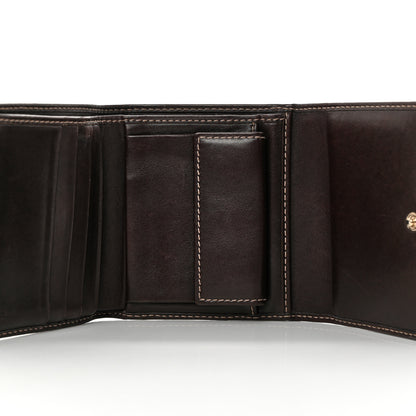 Gucci Monogram Britt Tri Fold Wallet Dark Brown 5 of 14