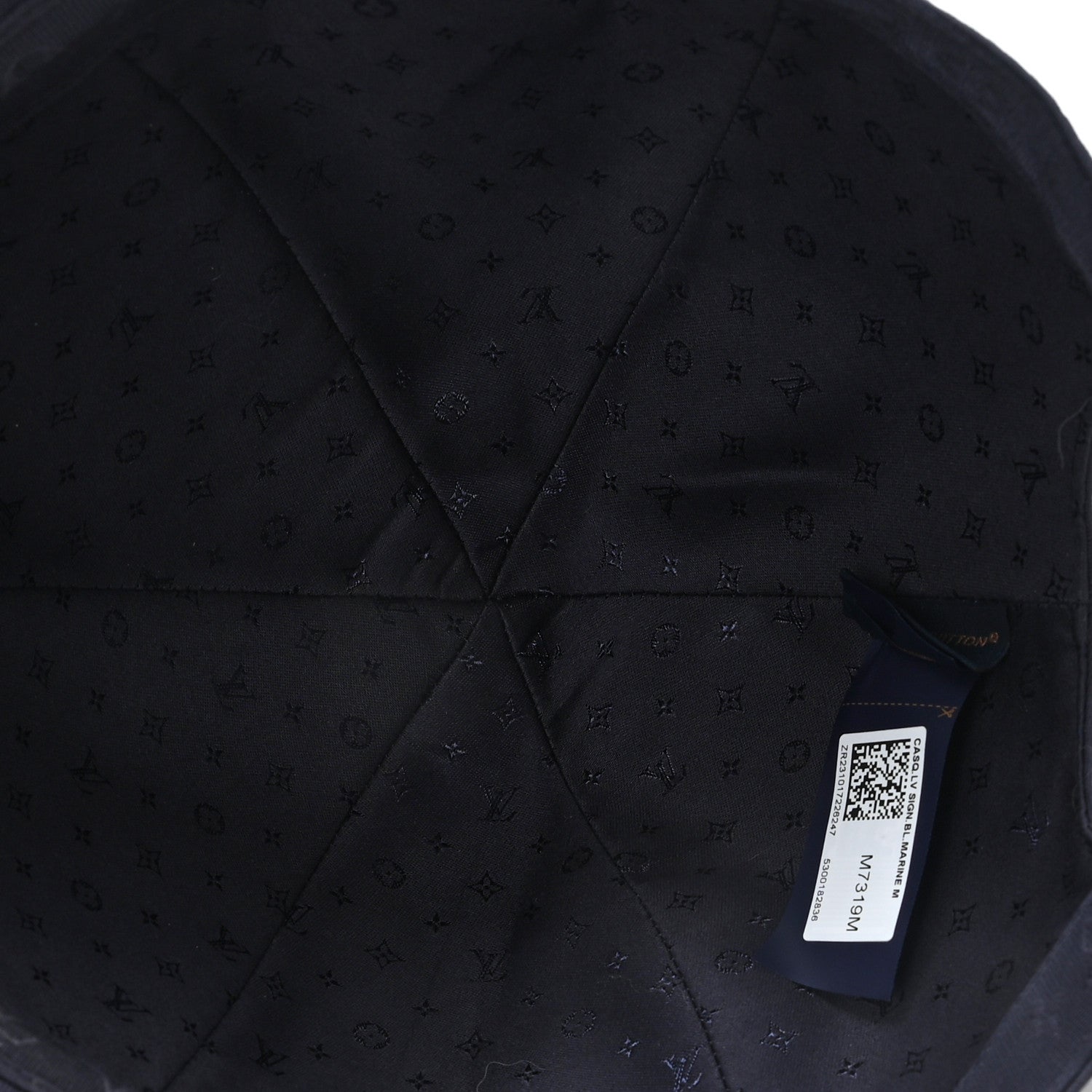 Louis Vuitton Cotton LV Signature Cap M Bleu Marine 7 of 10