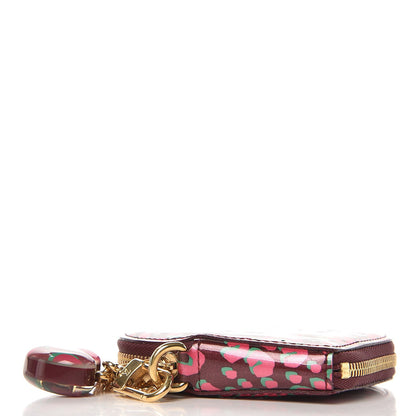 Louis Vuitton Vernis Leopard Coeur Heart Coin Purse Rouge Fauviste 4 of 6