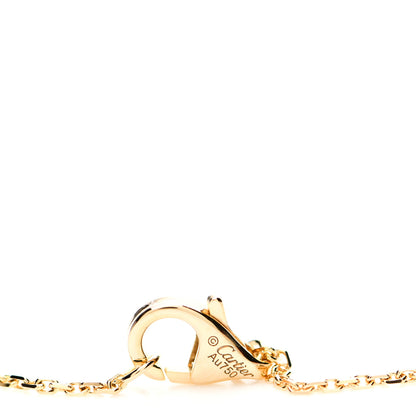 Cartier 18K Yellow Gold Diamond Mother of Pearl XS Amulette de Cartier Pendant Necklace 4 of 5